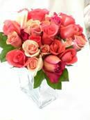 Roses in Pink & Tangerine